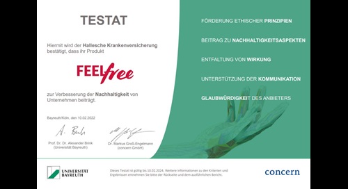 FEELfree Testat