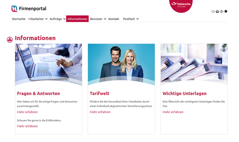 kranken firmenportal cs informationen