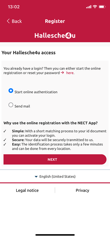 Registration hallesche4u
