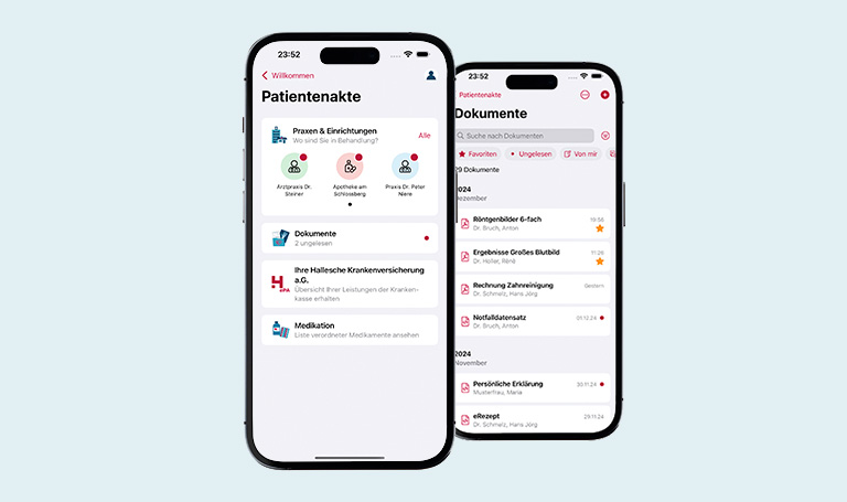 Hallesche4u ePA - Dokumente